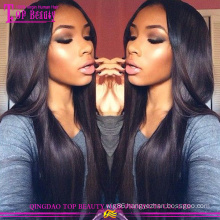 Factory price virgin malaysian human hair full lace wig with baby hair